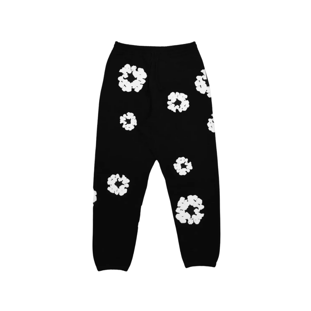 Denim Tears Cotton Wreath Black Sweatpants